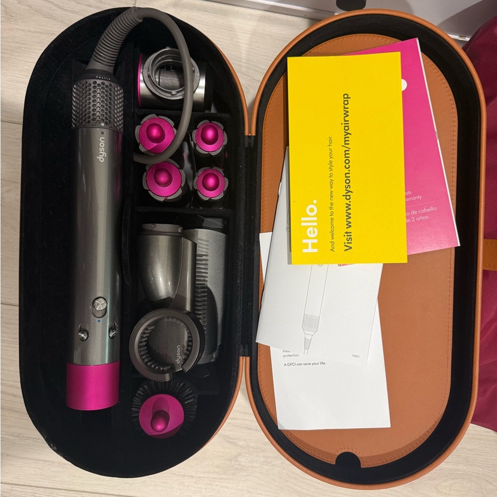 Dyson Hair Styling Set with Pink and Black